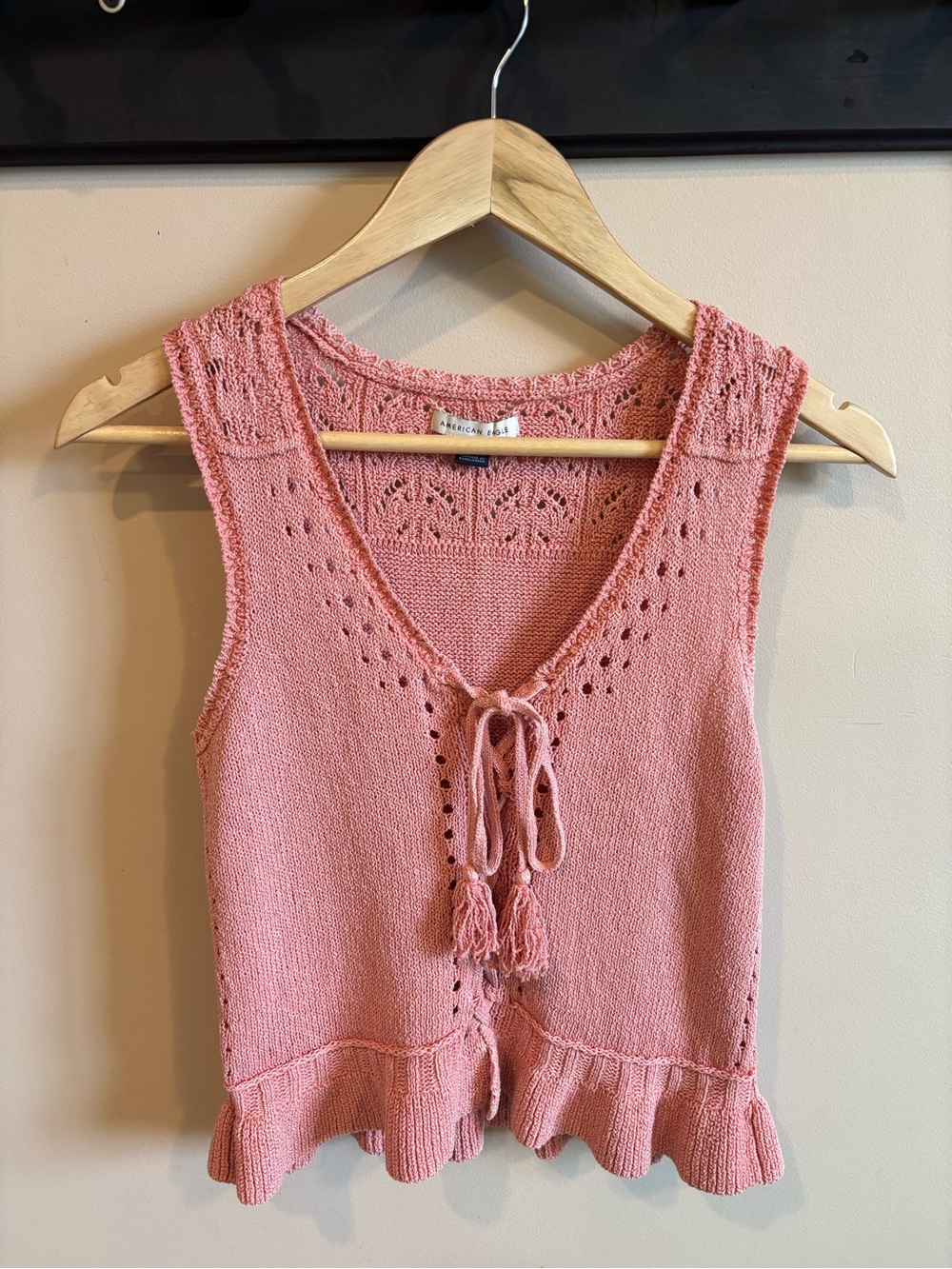 American Eagle Pink Knit Tank